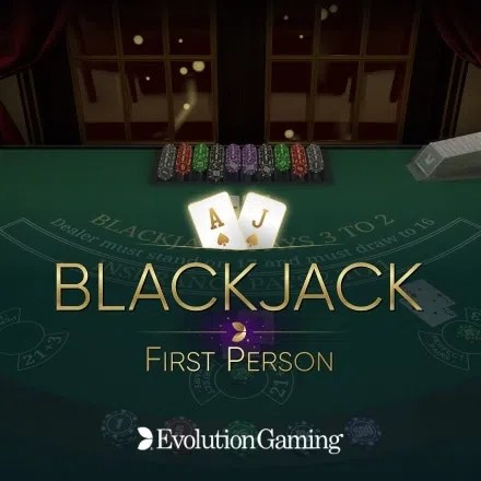 First Person Blackjack logo – Table Games by Evolution at DazardBet Casino