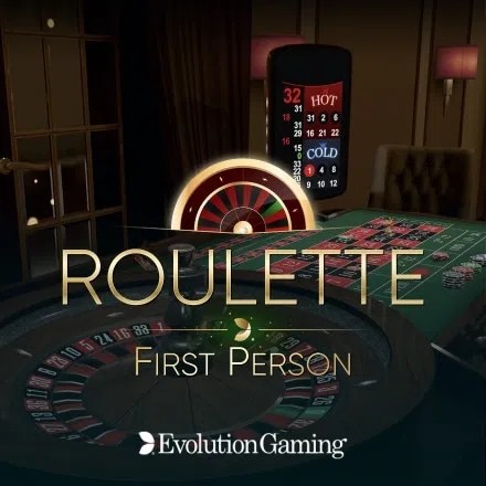 First Person Roulette slot icon by Evolution, available at DazardBet Casino