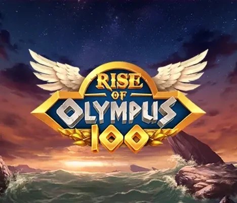 Rise of Olympus 100 online game logo by Play'n GO on dazardbet-casino.pl