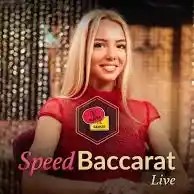 Speed Baccarat A online game logo by Evolution on dazardbet-casino.pl