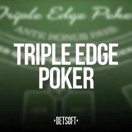 Triple Edge Poker logo by Betsoft Gaming DazardBet Casino