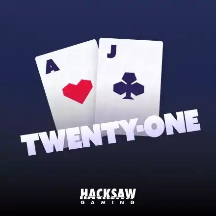 Twenty-One online game logo by Hacksaw Gaming on dazardbet-casino.pl